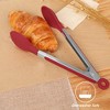 Unique Bargains Non-stick Silicone Round Head Stainless Steel Kitchen Tongs for Cooking 1 Pc - 4 of 4