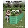 2-Pack Galvanized Steel Raised Garden Beds - Outdoor Deep Planter Box Kit, Rust-Resistant Coated Design for Vegetables, Flowers & Herbs - 3 of 4