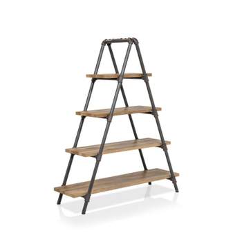 59" Mathews 4-Shelf Ladder Bookcase Bronze - HOMES: Inside + Out