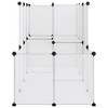 VidaXL Small Animal Cage Transparent 55.9 in.x29.1 in.x36.6 in. PP and Steel - 3 of 4