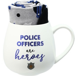 Pavilion Gift Company - Police - 15.5 oz Mug and Sock Set - Drinkware - 1 of 4