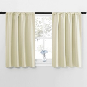 NICETOWN Blackout Curtains Rod Pocket Thermal Insulated Privacy Drapes (2 Panels) - 1 of 4