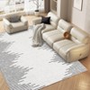 Indoor Modern Soft Washable Area Rugs with Stripped Lines Print for Bedroom Living Room - 3 of 4