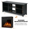 Costway 58'' 2-Tier Fireplace TV Stand W/18'' 1500W Electric Fireplace 65'' - image 2 of 4