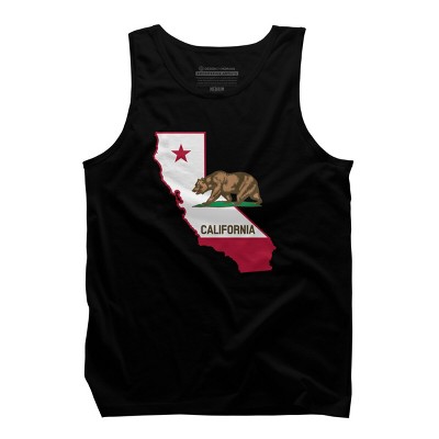 Design By Humans California State Pride Bear By Tank Top