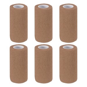 Unique Bargains Self-Adhesive Elastic Breathable Athletic Tapes 6 Rolls - 1 of 4