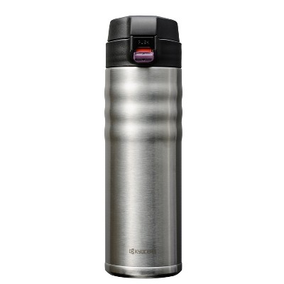 Kyocera Stainless Steel 17 Ounce Flip Top Ceramic Insulated Travel Mug