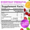 Folic Acid Gummies 785 mcg, Essential Prenatal Vitamins, Vegan Folic Supplement Gummy, Vitamin B9 Chewable - 60 Gummies By Nature's Nutrition - 2 of 4