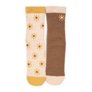 Muk Luks Women's 2 Pack Cozy Compression Socks with Gripper - 1 of 2