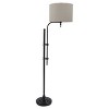 Anemoon Floor Lamp Black - Signature Design by Ashley: Adjustable Height, Drum Shade, Metal Base - 2 of 4