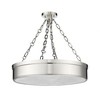 Anders 3-Light LED Semi-Flush Mount Ceiling Light - Polished Nickel, Damp Rated, 7600 Lumens - 4 of 4