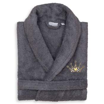 Terry Bathrobe With Cheetah Crown Embroidery - Linum Home Textiles : Target