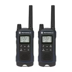 Motorola Solutions T470 Two-Way Radio Black W/Yellow Rechargeable Two Pack 