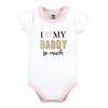 Hudson Baby Infant Girls Cotton Bodysuit and Pant Set, Leopard Mamas Mini - 4 of 4
