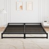 6 Inch Metal Platform Bed Frame with Steel Slat Support, Mattress Foundation and No Box Spring Needed, Easy Assembly, Black - 3 of 4