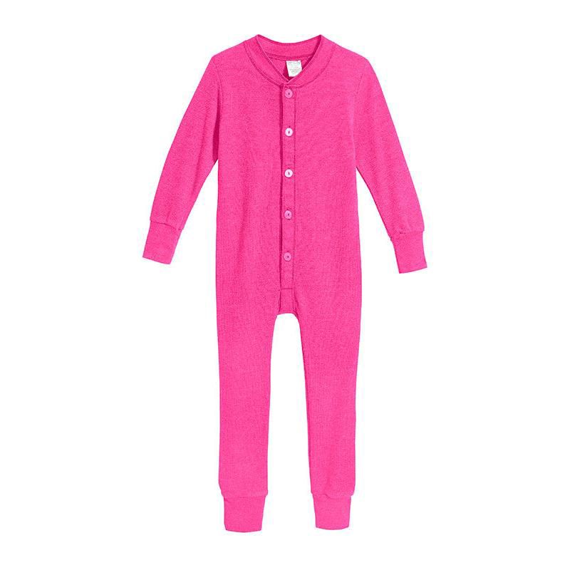 City Threads USA-Made Boys and Girls Soft & Cozy Thermal One- Piece Union Suit, 1 of 6