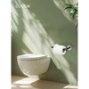 Cobbe Wall Mounted Brushed Nickel & Black Toilet Paper Holder, Double Post Pivoting Bathroom Toilet Paper Roll Holder, SUS 304 Stainless Steel - 2 of 4