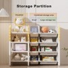 TopComfy Decorative Storage Cabinets Kids Bookshelf and Toy Storage with Removable Bins for Kids Room, Multicolored, 41.3"*13.3"*33.4" - 4 of 4