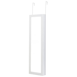 Tangkula Wall Door Mounted Mirrored Jewelry Cabinet Standing Vanity Storage Box - 1 of 4