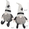 FURNIinspire Decorative Objects Set Of 2 Fabric Sitting Gnome With White Hat Spider, Holiday Decorations For Party, Multicolored, 5.5"*10.2"*23.5" - 3 of 4