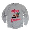 Simply Sage Market Women's Christmas Leopard Truck Long Sleeve Garment Dyed Tee - 2 of 4