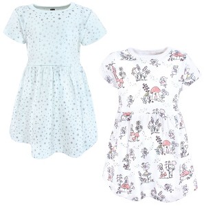 Hudson Baby Infant and Toddler Girls Cotton Dresses, Garden Fairies - 1 of 4