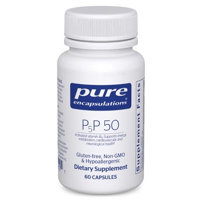 Pure Encapsulations P5P 50 - Active Vitamin B6 - Supports Energy Metabolism & Brain Health* - Gluten Free & Non-GMO