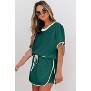Color Block Edge Drop Shoulder T Shirt and Skort 2-Piece Set - 2 of 2