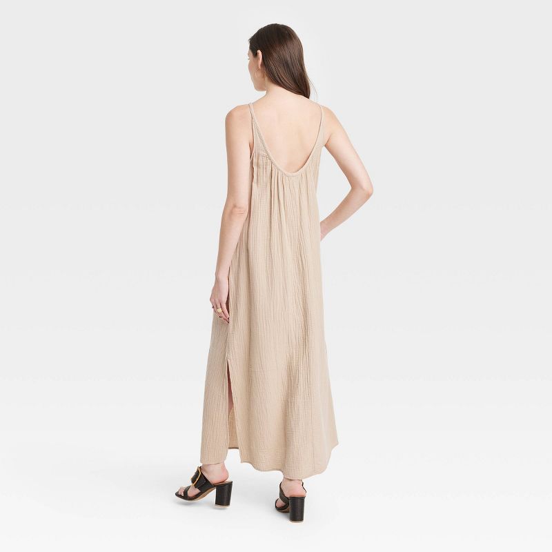 Women's Scoop Back Maxi Shift Dress - Universal Thread™, 3 of 8