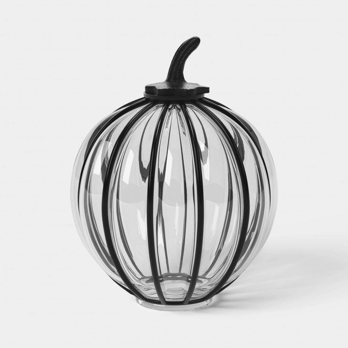 Metal and Glass Halloween Pumpkin - Threshold™