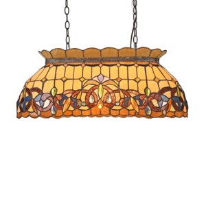 Chloe Lighting Serenity Victorian 3 Light Dark Bronze Island Pendant 28" Wide - 1 of 4