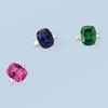 Ross-Simons 12.25 Carat Cushion-Cut Simulated Sapphire and 1.75 ct. t.w. CZ Ring in Sterling Silver - 4 of 4