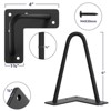 Aoibox 6 Inch Heavy Duty Metal Hairpin Furniture Legs with Rubber Floor Protectors for DIY Projects Black 4PCS - 2 of 4
