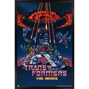 Trends International Hasbro The Transformers - The Movie One Sheet (1986) Framed Wall Poster Prints - 1 of 4