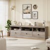 CuisinSmart 70in Entertainment Center with Storage Drawer, Mid-Century Modern TV Console with Open Shelves, Media TV Cabinet - 2 of 4