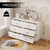 SUGIFT 6 Drawer Dresser, Modern Wood Chest of Drawers, White - 3 of 4