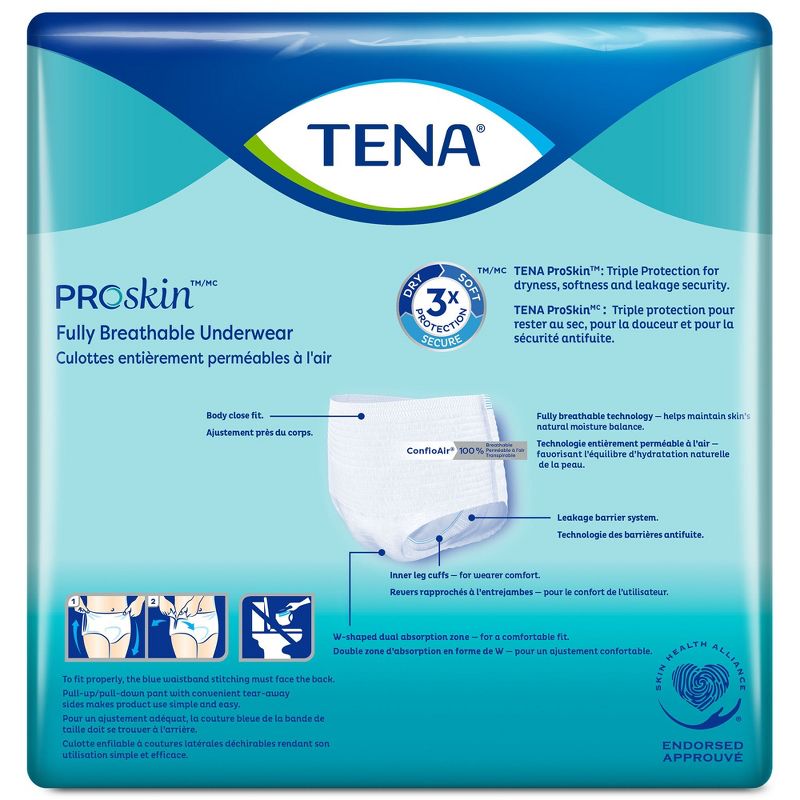 TENA ProSkin Extra Protective Incontinence Underwear, Moderate Absorbency, 2 of 5