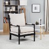 SEYNAR Mid Century Boucle Uplostered Wood Accent Armchair with Cushion - 2 of 4