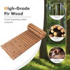 Tangkula 2PCS 8 FT Roll-out Wood Pathway 22" Width Patio Path Straight Weather-Resist - 3 of 4
