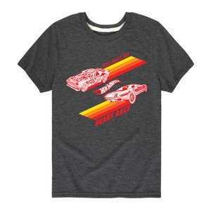 Boys' - Hot Wheels - Valentine's You Make My Heart Race Short Sleeve Graphic T-Shirt - 1 of 4