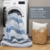 Lightweight Comforter Sets, Stripe Textured Print Comforter Bedding Set For All Season - 3 of 4