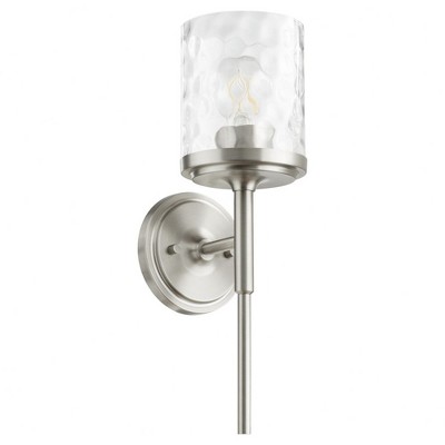 Quorum Lighting Starky 1 - Light Wall Light in  Satin Nickel