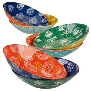 Certified International Set of 6 40oz Carnival Soup/Pasta Bowls - 1 of 4