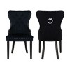 WestinTrends  Velvet Upholstered Tufted Dining Chairs (Set of 2) - 3 of 4