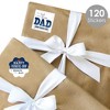 Big Dot of Happiness Happy Father's Day - Assorted We Love Dad Party Gift Tag Labels - To and From Stickers - 12 Sheets - 120 Stickers - 2 of 4