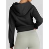 Women's Hoodies Sweatshirt Casual Zip Up Trendy Cropped Hoodie Jackets For Fall - 2 of 3