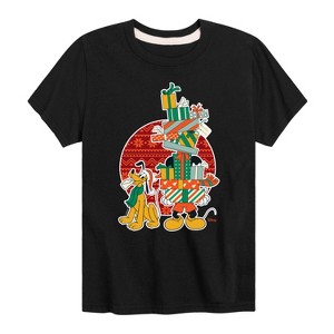 Boys' - Disney - Mickey And Presents Short Sleeve Graphic T-Shirt - 1 of 4