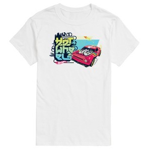 Men's - Hot Wheels - Red Car And Logo -Men's Short Sleeve T-Shirt Short Sleeve Graphic T-Shirt - 1 of 3