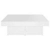 vidaXL Coffee Table White 35.4"x35.4"x11" Engineered Wood - 3 of 4