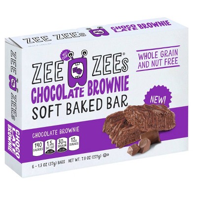 Zee Zees Chocolate Brownie Soft Baked Bar - 6ct/7.8oz